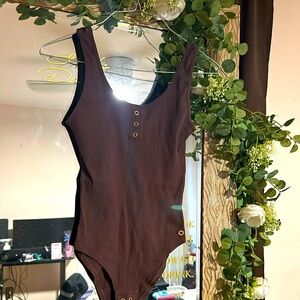 Danskin Brown Bodysuit